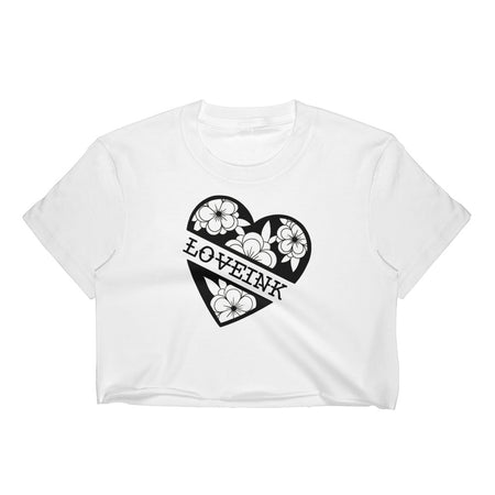 Dimension Ink Love Ink Fine Jersey Short Sleeve Cropped T-Shirt